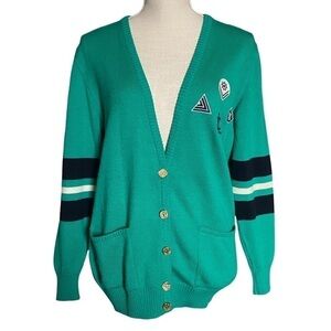 Oggi Miami Beach green college sweater size L